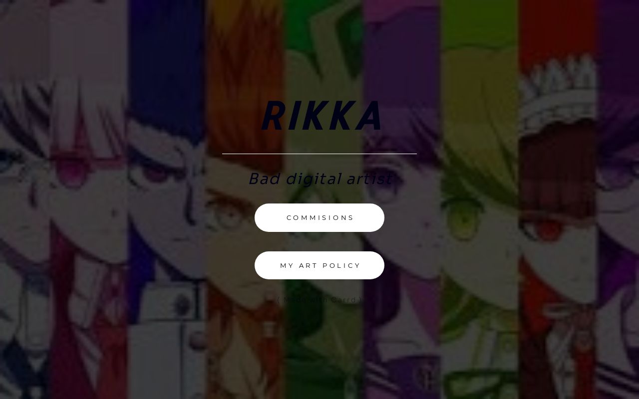 Carrd profile picture for @justrikka